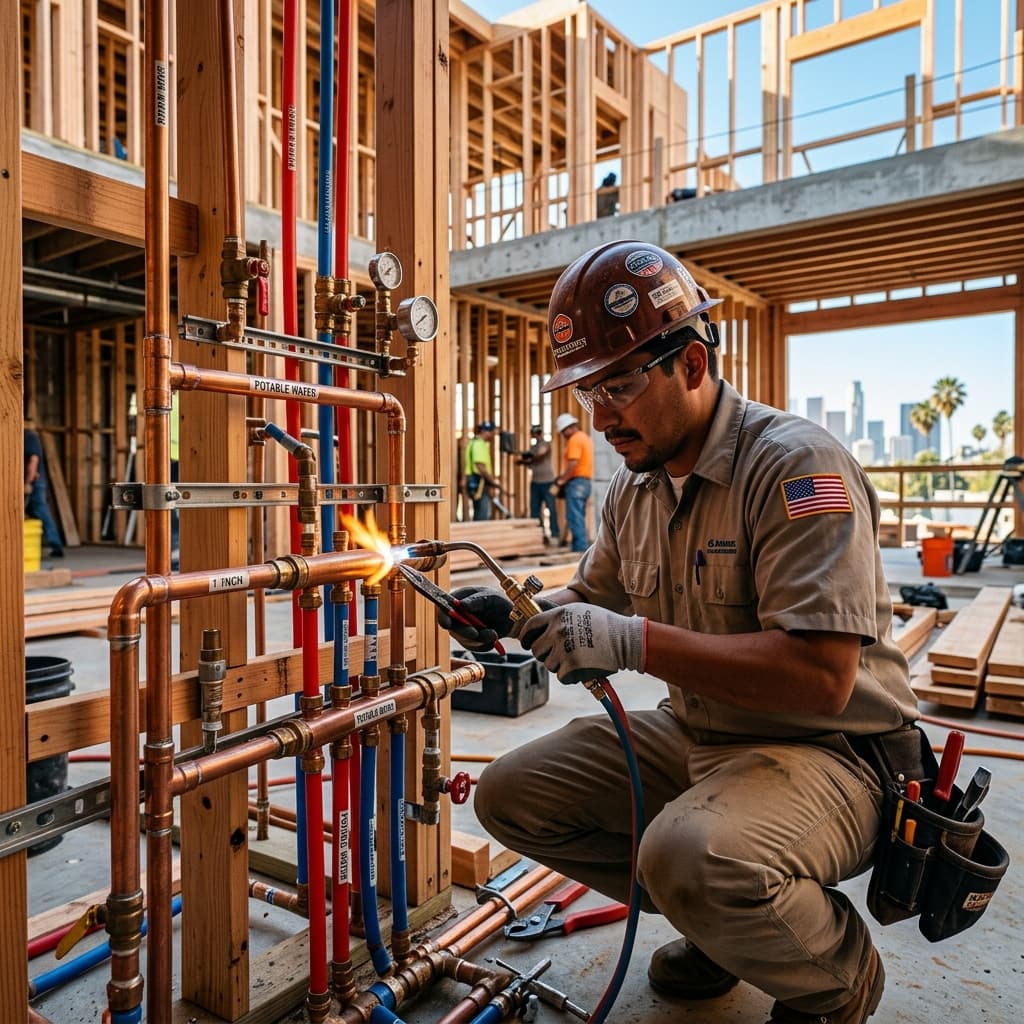 California Plumbing Code Section 422 Compliance: Water Supply Line Materials, Sizing, and Installation Requirements for C-36 Exam Success — carousel title card