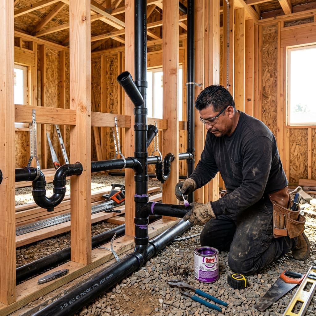 What is a Drain-Waste-Vent (DWV) System? — C-36 exam visual