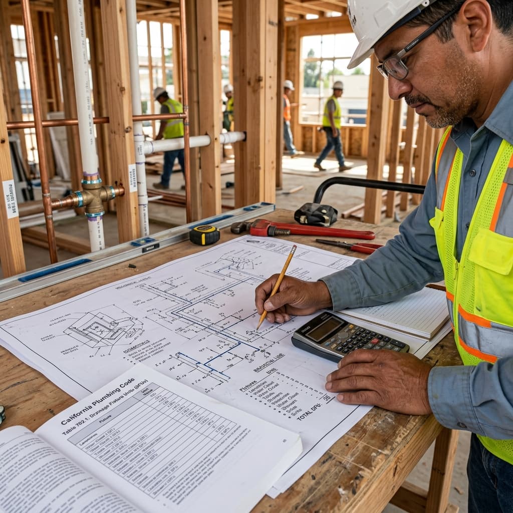 Understanding Plumbing Fixture Unit Calculations — C-36 exam visual