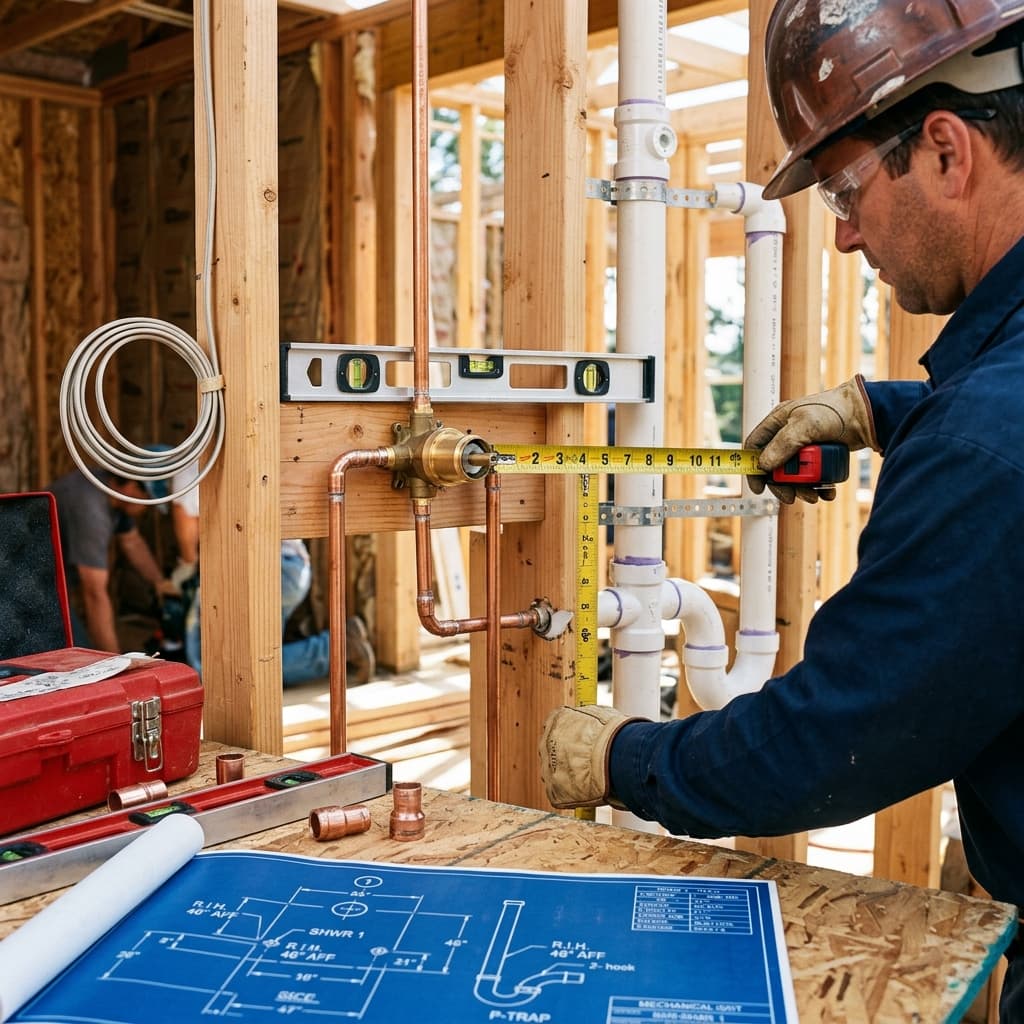 Rough-In Fixture Standards: Critical Specifications — C-36 exam visual