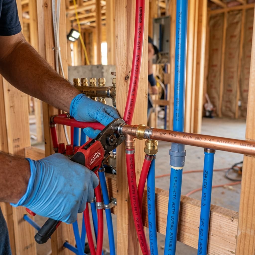 Approved Water Supply Piping Materials Under CPC 422.1 — C-36 exam visual