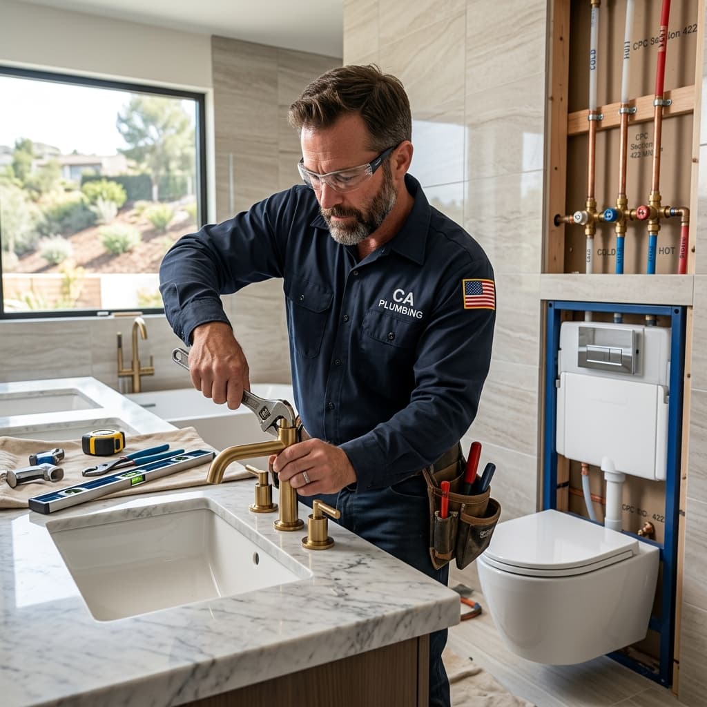 Deck-Mounted and Wall-Hung Fixture Installation: CPC Section 422 Compliance and Exam Requirements — carousel title card