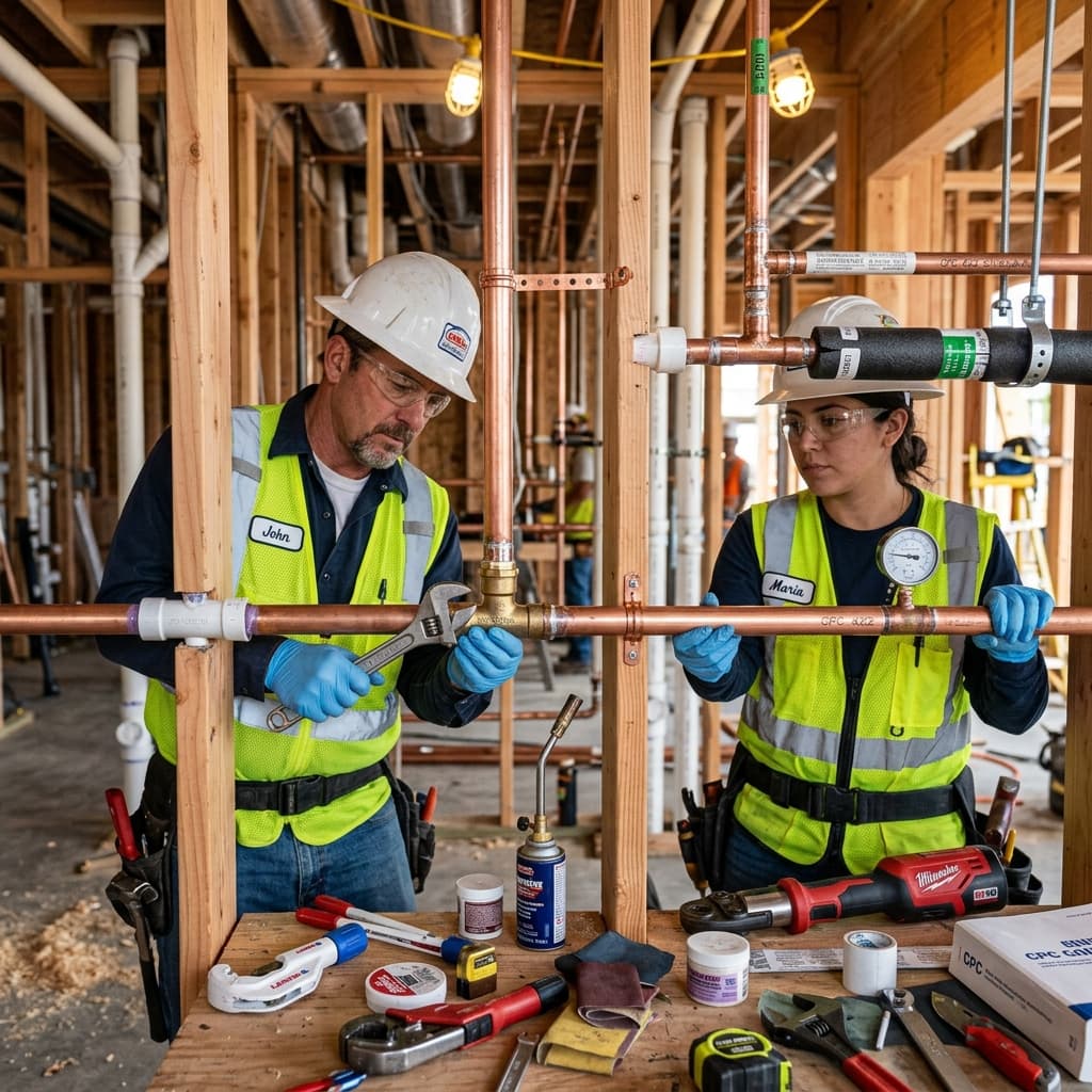 Critical Installation Standards from CPC 422 — C-36 exam visual
