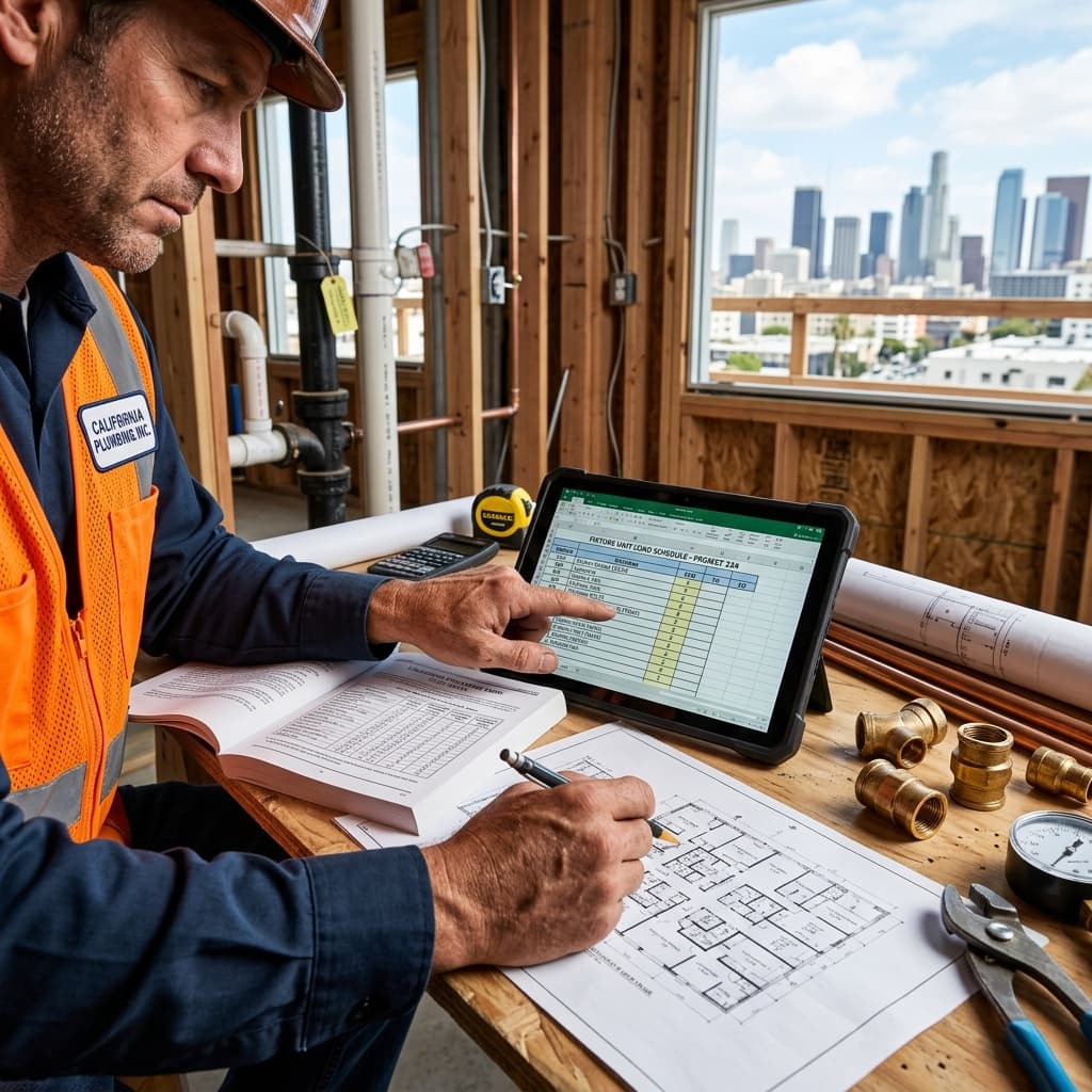 Understanding Fixture Unit Load Calculations — C-36 exam visual