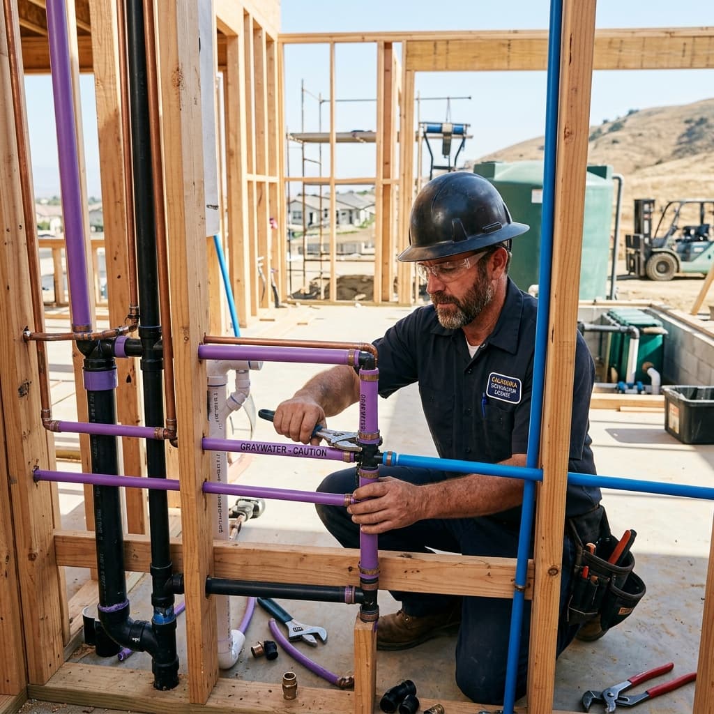 Dual Plumbing Systems and Alternate Water Sources: CPC Section 422 Gray Water and Rainwater Harvesting Compliance — carousel title card