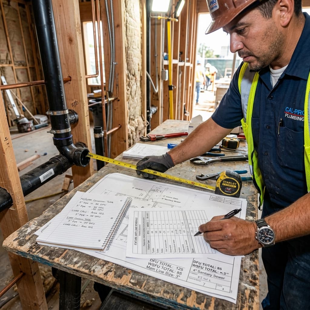 Fixture Unit Concept and Demand Load Calculations — C-36 exam visual