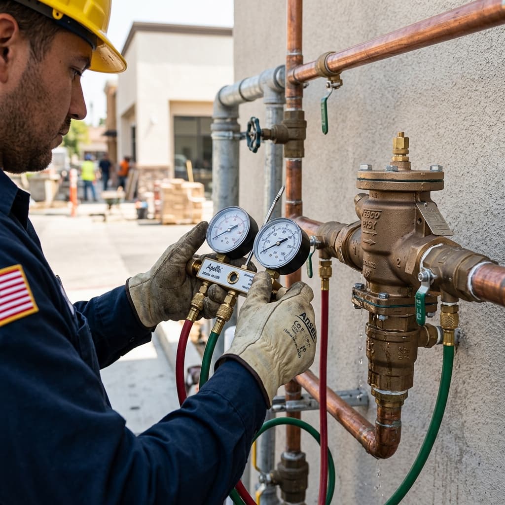 Backflow Prevention Device Testing Requirements — C-36 exam visual