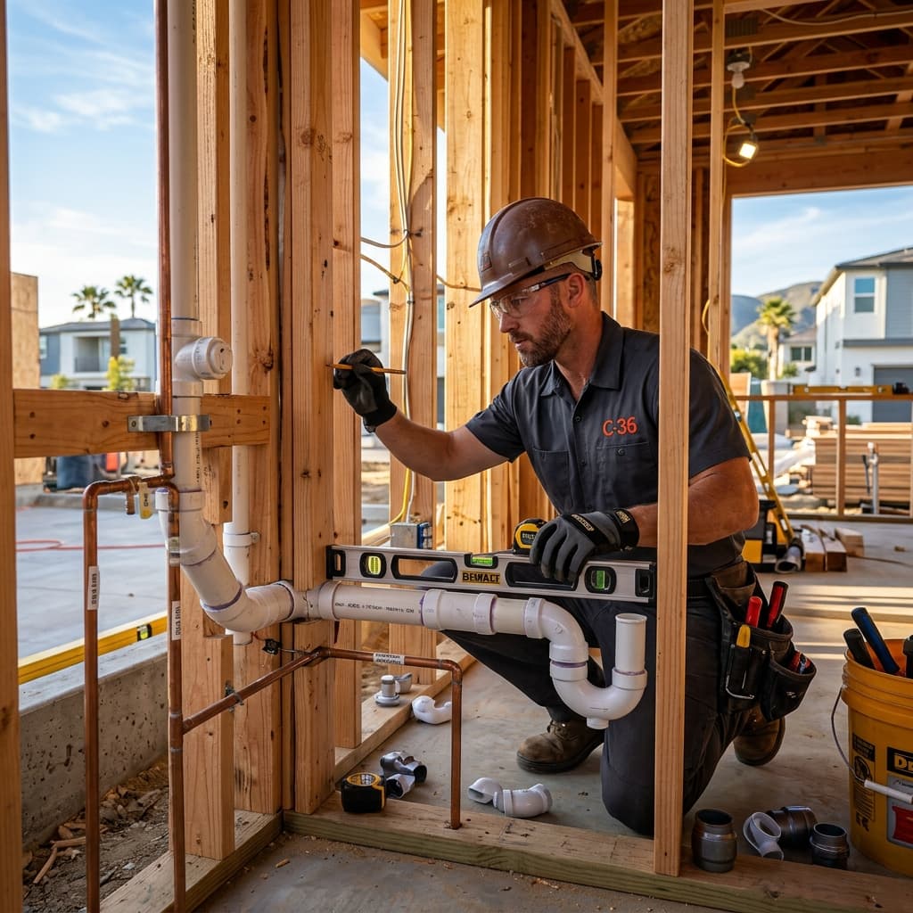 Rough-In Inspection Standards and CPC Section 106 Compliance Checklist for C-36 Exam Success — carousel title card