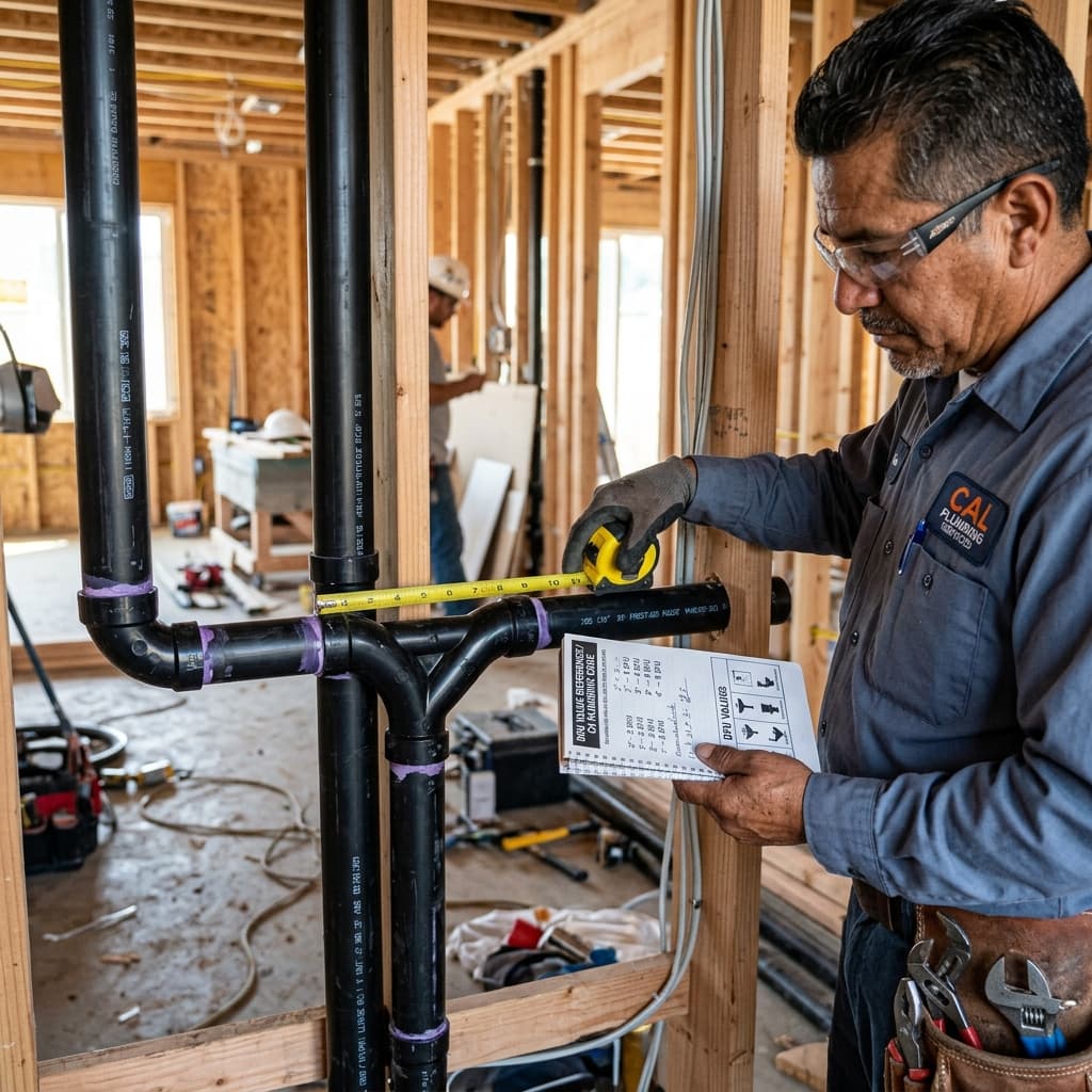 Drainage Fixture Unit (DFU) Values — C-36 exam visual