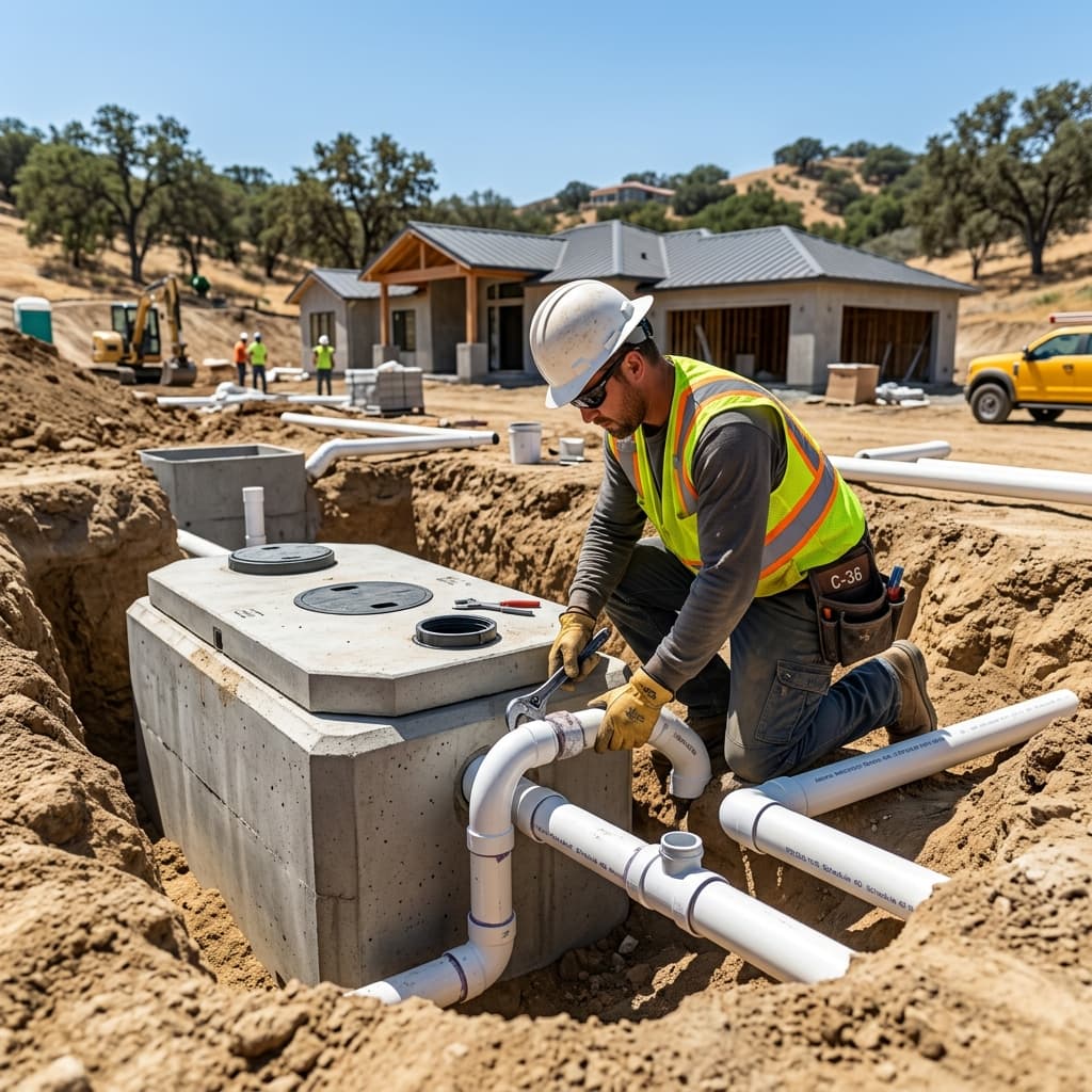 Septic Systems and Alternative Sewage Disposal: CPC Section 422 Requirements for C-36 Exam — carousel title card