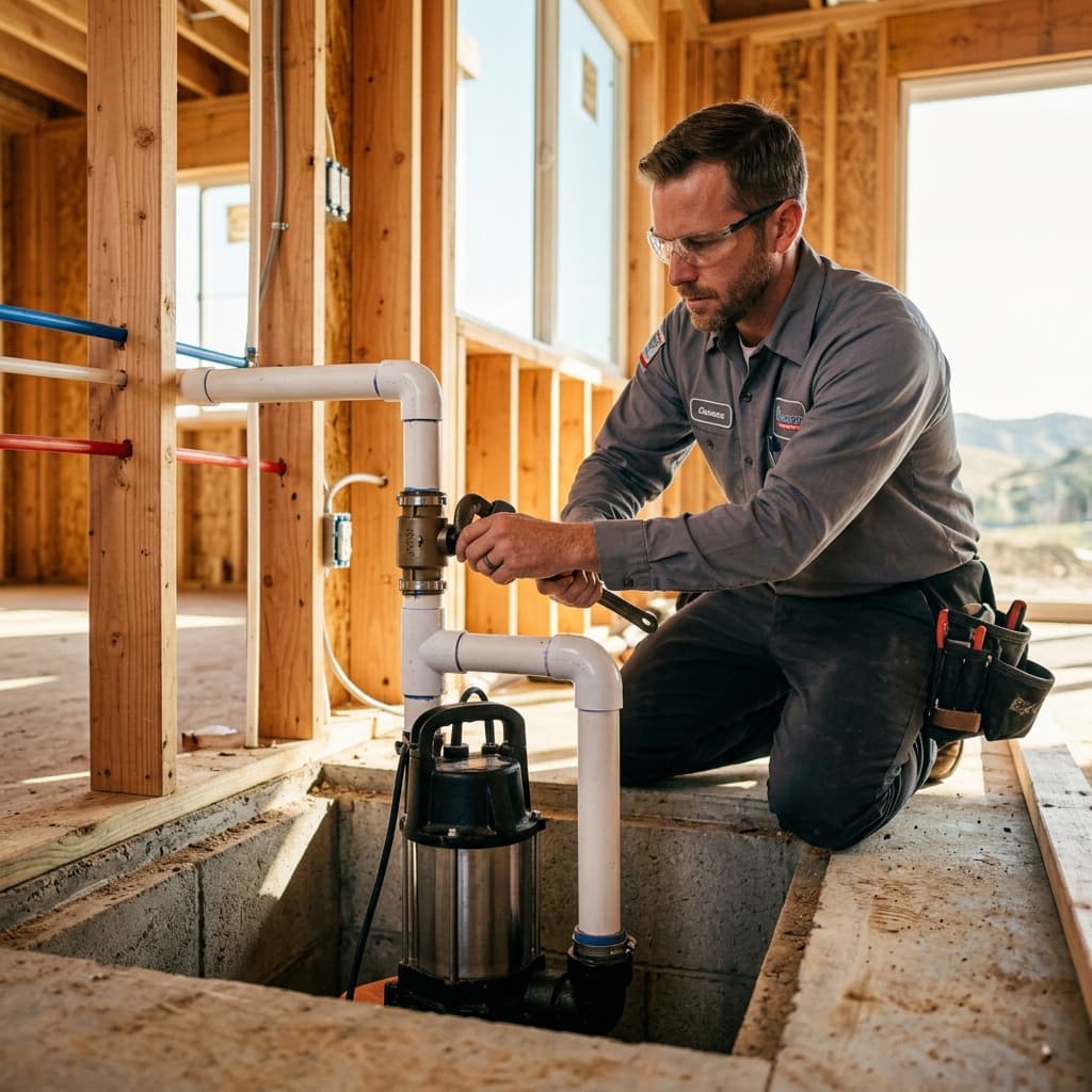 Sump Pump and Ejector Pump Installation Requirements: CPC Code Compliance for C-36 Exam Success — carousel title card