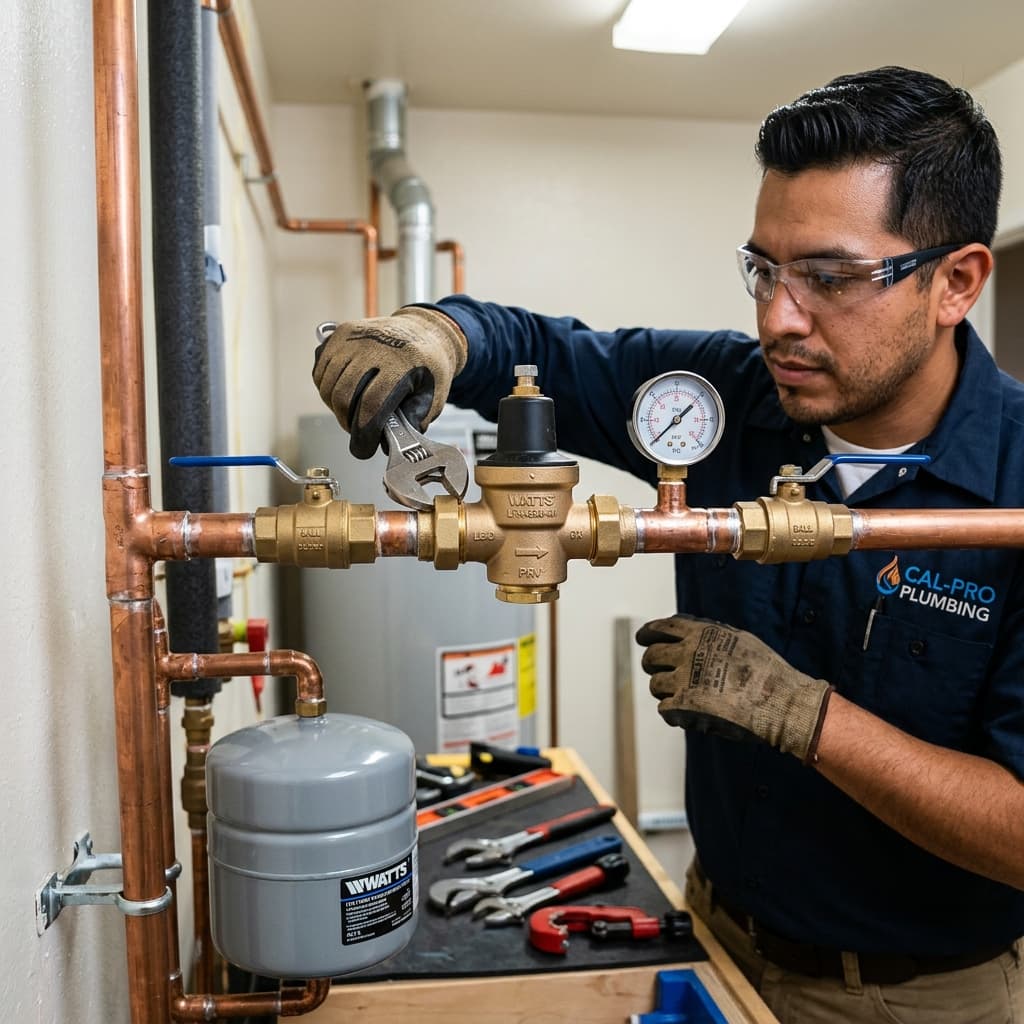 Pressure Reducing Valve Installation Requirements — C-36 exam visual